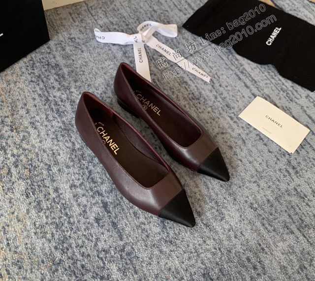 Chanel女鞋 香奈兒2020Cruise新款 小香單鞋 Chanel羊皮後空涼鞋  naq1127